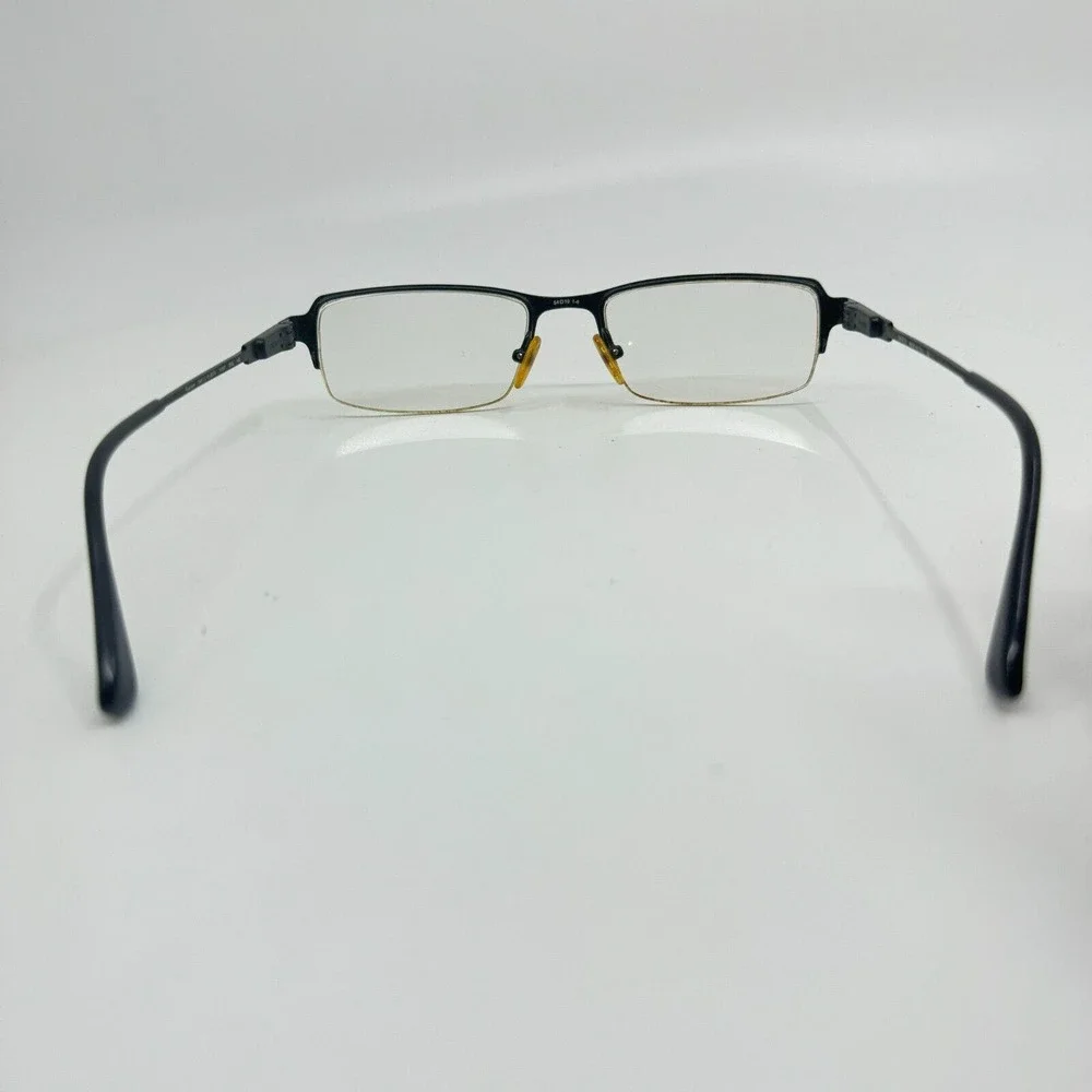 Safilo Elasta 7199T Black 0003‎ Semi Rim Titanium Eyeglasses 54-19-140 H10317